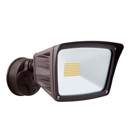 Westgate 40W FLOOD LIGHT WITH BASE, 120V, 3CCT, TRIAC DIM., BRONZE, 3000K/4000K/5000K, White SL-40W-MCT-BZ-D