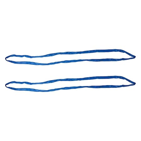 Mytee Products Round Sling 12 ft Blue 21200# Vertical 17000 # Choker 42400 # Basket, 2PK RSL-12-21200x2