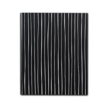 C-Line Products 8-1/2" x 10-7/8" Charcoal and White Stripes Hardbound Notebook, 1/EA 24100
