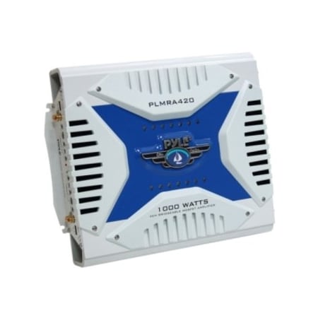Pyle Elite Series Waterproof Amplifier, Bridgeable 1000 Watt 4-Channel Amp PLMRA420