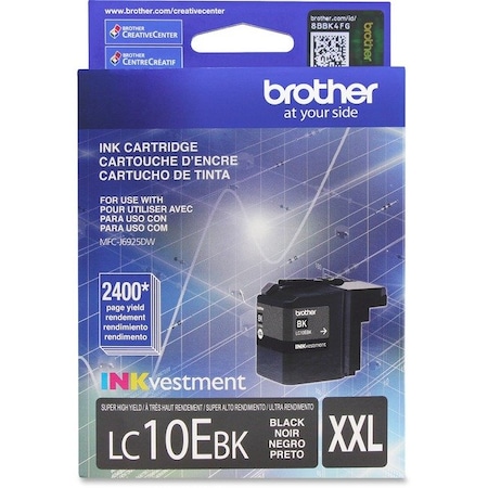 Brother Super High Yield Black Ink Cartridge LC10EBK