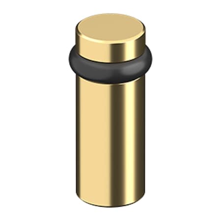 Deltana Round Universal Floor Bumper 3 Lifetime Brass Finish UFB6000CR003