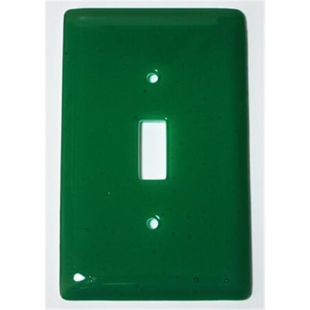 Aquila Art Glass Emerald Green 1 Gang Switch WP1021-1GS