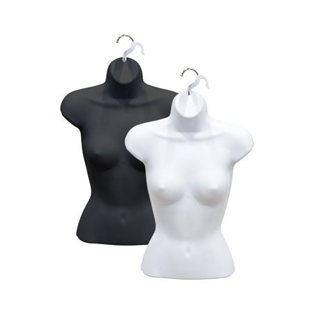 Specialty Store Services Ladies Upper Torso Form, Black 4602BK