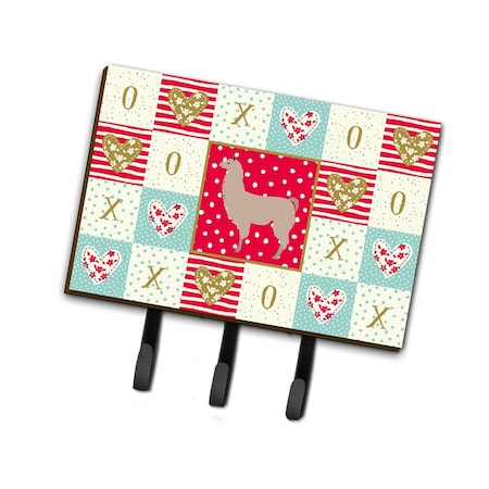 Carolines Treasures 6 x 2 x 9 in. Llama Love Leash or Key Holder CK5343TH68