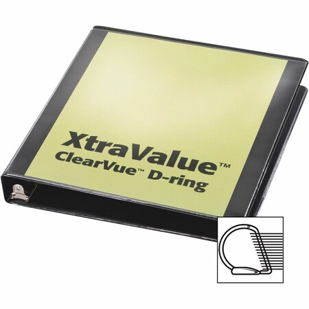 Cardinal Performer ClearVue SlantD Ring Binder, Black CRD17201