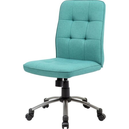 Boss Office Products Boss Modern Linen Office Chair, Green B330PM-GN