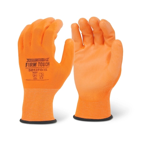 Firm Touch Hi-Viz Orange Pu, Comfort, Dexterity 2XL, 12PK 5013FO 2XL
