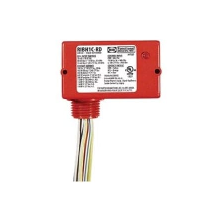 Functional Devices-Rib Enclosed Relay, 10A, SPDT RIBH1C-RD