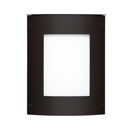 Besa Lighting Besa Outdoor Moto 11 Square Black White Acrylic 1x5W LED MOTO11SQ-WA-LED-BK