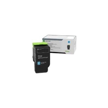 Lexmark High Yield Cyan Toner Cartridge, 5000 Yield 78C0X20