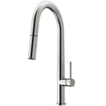 Vigo Greenwich Single Handle Pull-Down Sprayer Kitchen Faucet in Stainless Steel VG02029ST