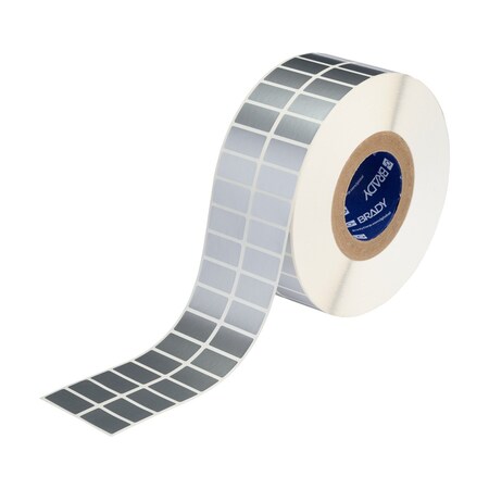 Brady Weather Resistant Polyester Outdoor Labels 0.75 in H x 1.5 in W Silver 10000/RL THT-6-8591-10-SL