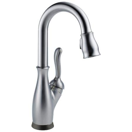 Delta Leland Touch2O Bar / Prep Faucet With Touchless Technology In Arctic Stainless 9678TL-AR-DST
