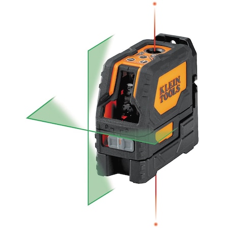 Klein Tools Rechargeable GRN Cross-Line Laser Level 93LCLGR
