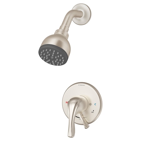 Symmons Single Lever Handle Wall Mounted Shower Trim Kit(Valve Not Included) S-9601-PLR-1.5-TRM-STN
