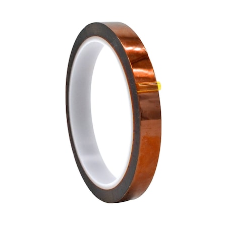 Wod Tape Kapton Tape for 3D Printers Will Thermoset, No Residue: 1/2in x 36yds, 72PK WOD PKT1-00500-72-36-AMB
