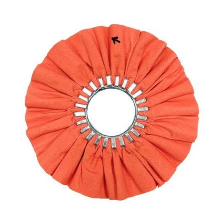 Renegade Products Usa Airway Buffing Wheels, 10 Inch, Orange, No Center Plate FAW10X3N2-16P86OT