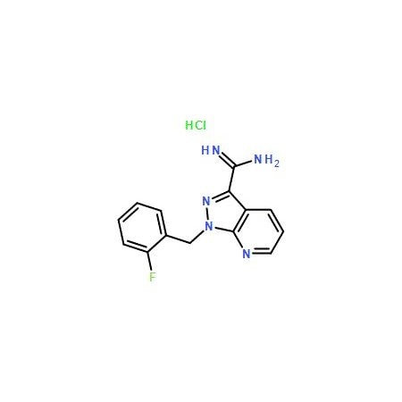Ak Scientific 1-(2-Fluoro-benzyl)-1H-pyrazolo[3, 4-b]pyridine-3-carboxamidine hydrochloride (5g), CAS 256499-19-1 Y8461-5g