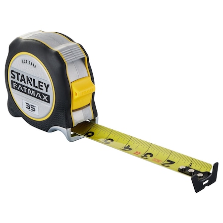 Stanley Tape Measure, 35 ft Blade L, Steel Blade FMHT38335S