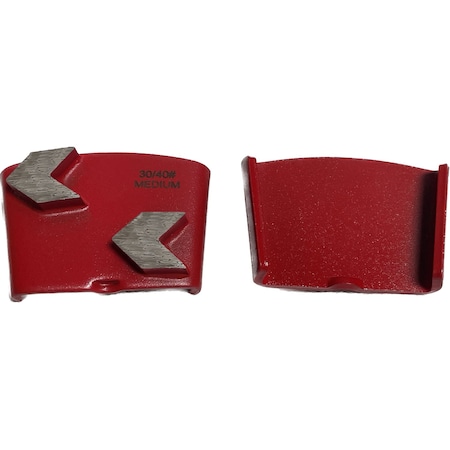 Vantage Product Diamond Grinding Disc for EZ Change Grinders, 2 Arrow Segment, 30/40 Grit, Medium Bond M-EZ-2A3040-M