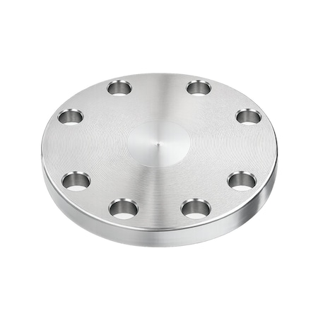 Msi Products 6 in 150 lb Raised Face Stainless Steel Blind Flange, Class 3000, 8 Bolt Holes A3460472