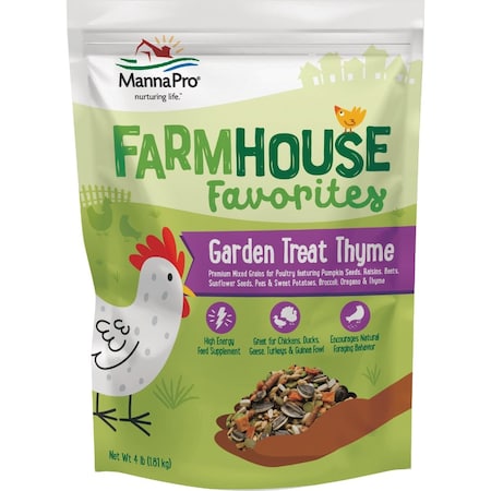 Manna Pro Farmhouse Favorites 4 Lb. Thyme Garden Treat 1031369