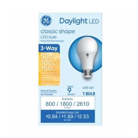 Current GE LED 721W A21 Bulb 93130569