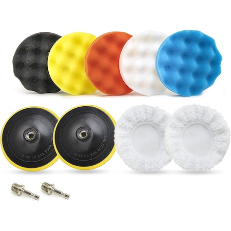 Neiko Wax Polisher and Buffer Pads for Car Scratch Repair, 11-Pieces 00320A