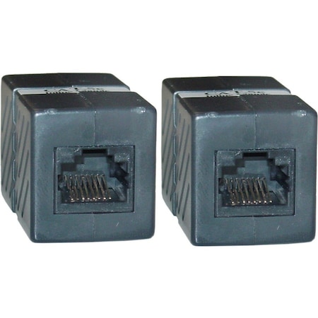 Cable Wholesale Cat5e Coupler, Black, RJ45 Female, Unshielded 30X6-02400BK