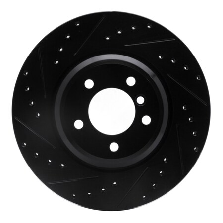 Dynamic Friction Co BRAKE ROTOR DRILLED AND SLOTTED BLACK 633-31082L