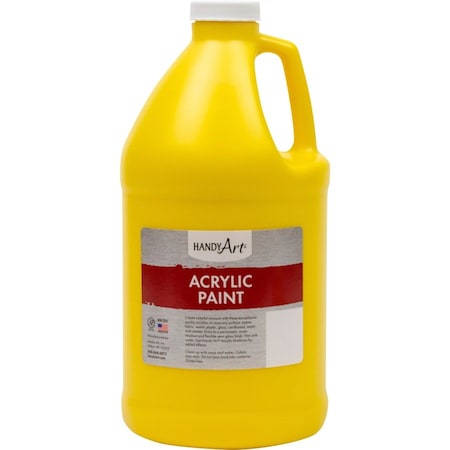 Handy Art Acrylic Paint Half Gallon, Chrome Yellow 102-010