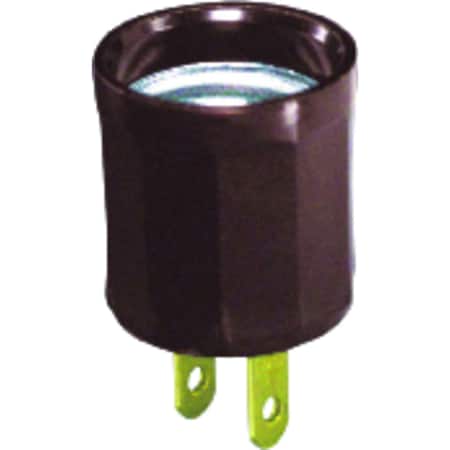 Leviton Leviton Plastic Medium Base Lampholder Adapter 1 pk 00061-000