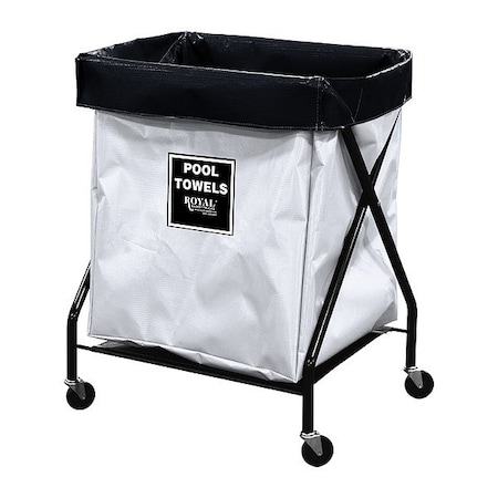 Royal Basket Trucks X-Frame Hamper, 150 lb Capac., 22" L G06-WWX-XPA-3ONN