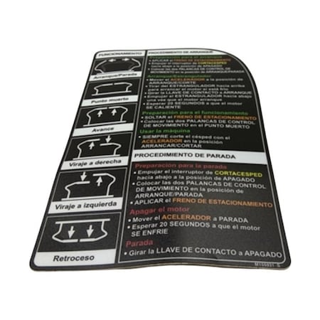 John Deere LABEL, JOHN DEERE OEM M155931 M155931