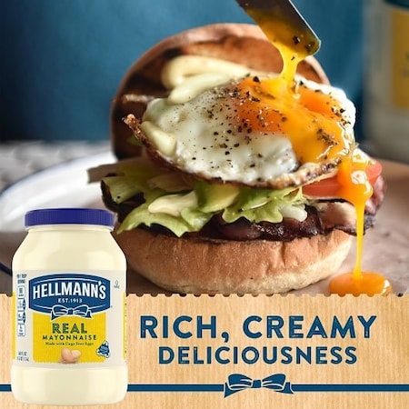 Hellmanns Real Mayonnaise, 48 Fluid Ounce, 12PK 26617