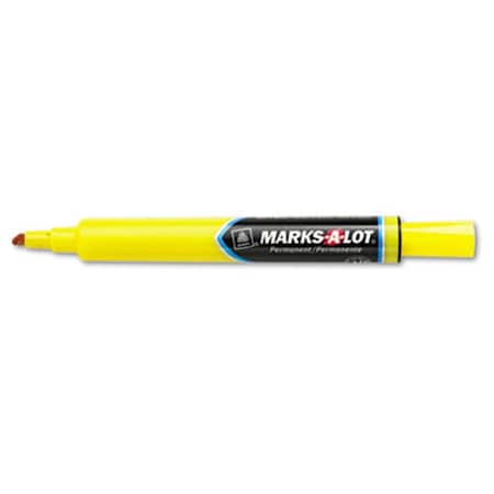 Supreme Supplies Permanent Marker Large Chisel Tip Yellow Dozen - Yellow SU3340437