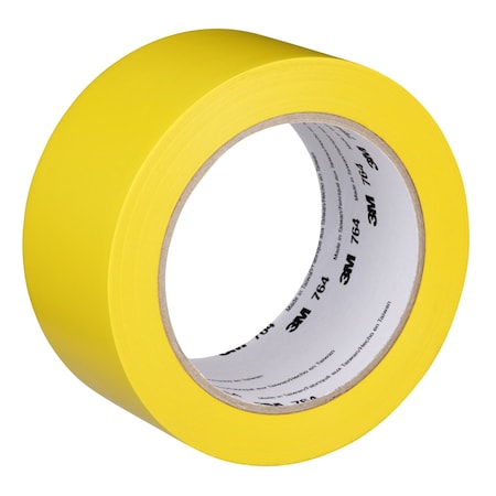 3M Floor Tape, Yellow, 2 inx108 ft, Roll 764