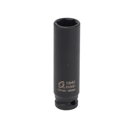 Sunex 1/4 in Drive 10Mm Deep Impact Socket 810MD