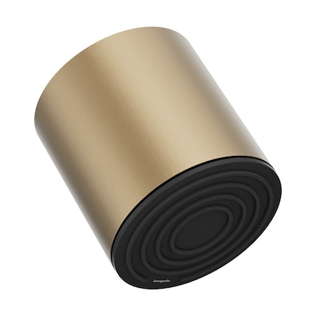 Hansgrohe Pulsify S Showerhead 105 1-Jet, 2.5 GPM in Brushed Bronze 24131141