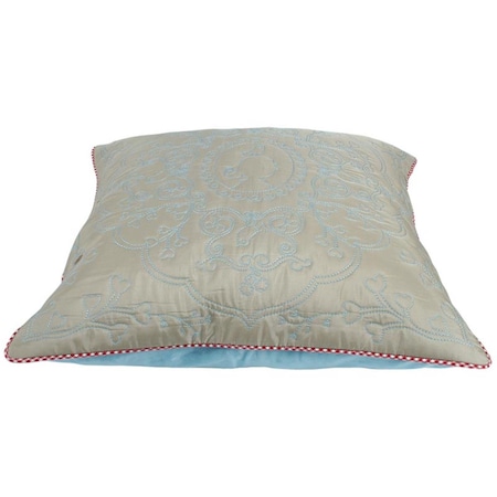 Heritage Lace 20 x 20 in. Pip Studio Feeling Quilty Pillow Cover, Khaki 51.040.047