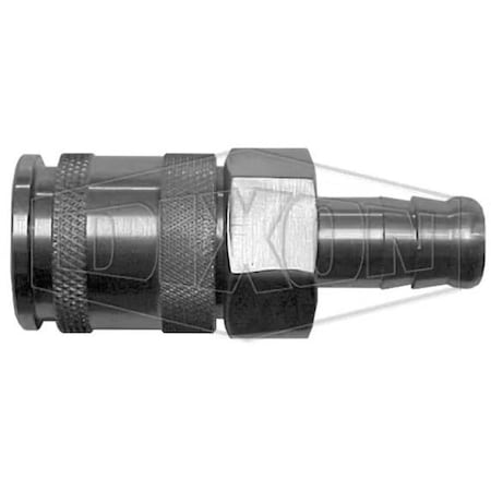 Dixon 1/4 HIGH-FLOW COUP, 1/4 BARB BRASS 2CJS2-B