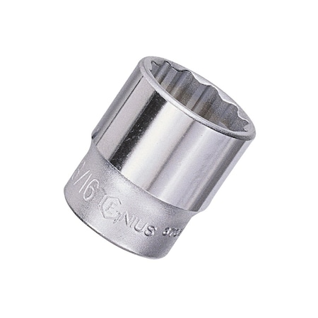 Genius Tools 3/8in Dr. 1/4in Hand Socket 12-Point 373208