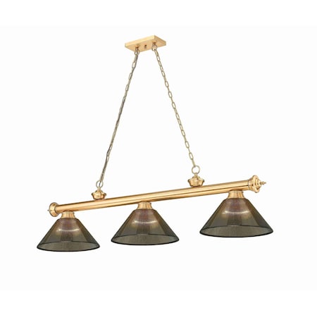 Z-Lite Cordon Heritage Brass 3 Light Billiard 2306-3HBR-ARS