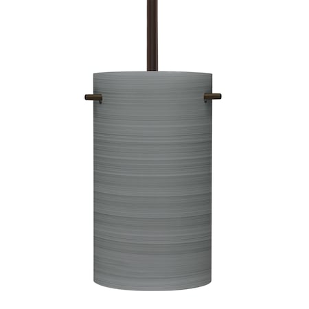 Besa Lighting Besa Tamburo 5 Stem Pendant, Titan, Bronze Finish, 1x 11W LED 1TT-4005TN-LED-BR