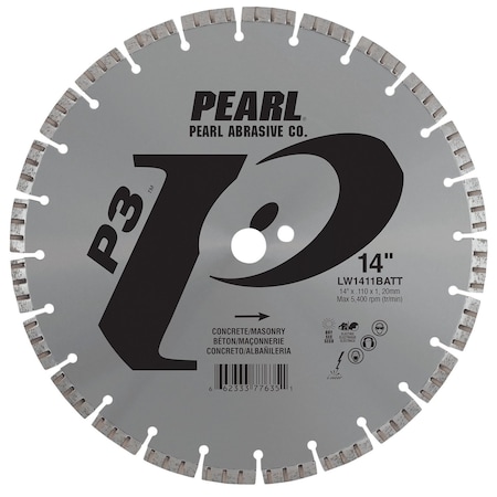 Pearl P3 Segmented Turbo Rim Blade 14" x 110 x 1", 20mm LW1411BATT