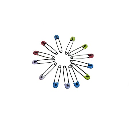 Tapestry Trading Baby Metal Safety Pins, Assorted Color, 12PK 723A