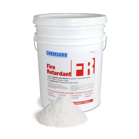 Chemsorb Granular Sorbent, 2 1/2 gal Absorbed per Package, 9 lb Pail, Not Scented SP40FR-L5P