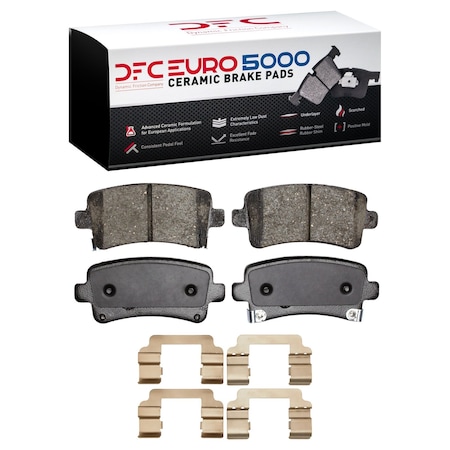Dfc 5000 Euro Ceramic Disc Brake Pad Set, 1600-1430-01