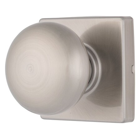 Brinks Mendocino Series Passage Contemporary Ball Knob Square Rose Satin Nickel Finish E2426-119